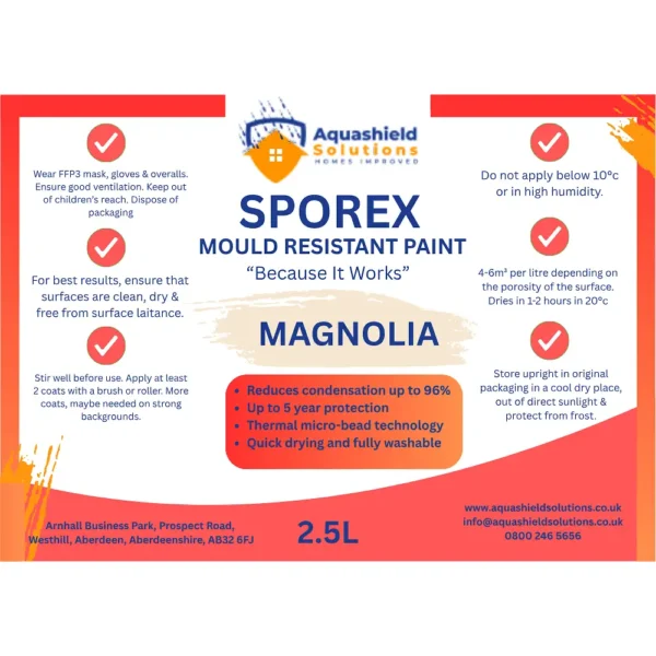 SPOREX | anti-mould paint - Aquashield Solutions